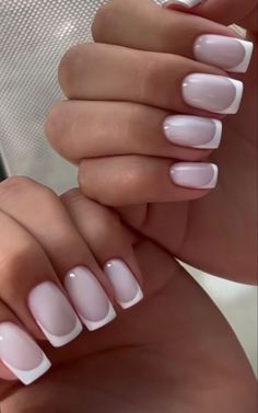 White Gel Nails Square, Milky White French Manicure, Celebrity Nails Trends, 2024 Color Trends, Cute Aesthetics, Ombre Art, Summer Nails 2024, White Gel Nails, Milky Nails