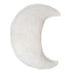 a white pillow that is shaped like the moon