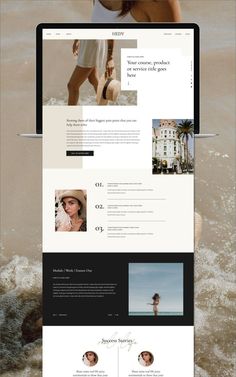 an image of the website design for a photographer