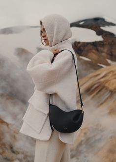 Polène | Bag - Tonca - Textured Black Tonca Bag, Polene Paris Bag, Polene Bag, Twisted Metal, Future Style, Style Makeover, Closet Goals, Baguette Bag, Clothes Horse