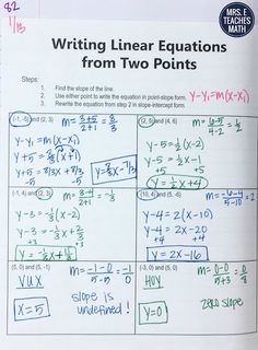 a book with writing linears from two points