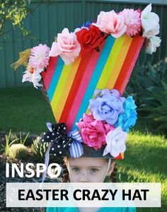 9 Beautiful Easter Hat Parade Ideas for Girls | DIY | Now thats Peachy Diy Easter Hat, Easter Hat Parade Ideas, Budget Flowers, Birdhouses Ideas, Easter Craft Projects, Parade Ideas