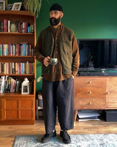 Duck Boots Outfit Men, Blundstone Mens Outfit, Japanese Grandpa Style, Work From Home Outfit Men, Winter Fashion Inspo Outfits, Fatigue Pants Outfit Men, Japanese Mens Fashion Street Styles, Japanese Americana Fashion Men, Masc Fall Outfits