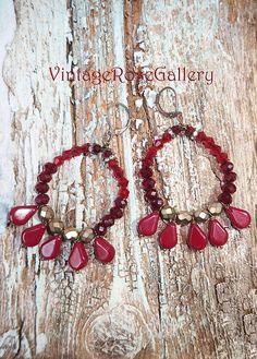 Red Boho Chic Earrings, #VintageRoseGallery , #etsy  Red Chandelier Earrings , Bohemian Earrings, Artistic Earrings , Statement  Earrings Red Teardrop Chandelier Earrings As Gift, Handmade Red Teardrop Earrings, Burgundy Dangle Earrings, Bohemian Handmade Teardrop Earrings For Party, Handmade Burgundy Drop Earrings, Handmade Bohemian Teardrop Earrings For Parties, Red Nickel-free Chandelier Earrings As Gift, Handmade Burgundy Dangle Earrings, Vintage Red Teardrop Jewelry