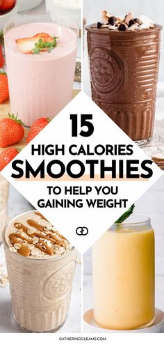 high calorie smoothies Smoothie For Weight Gain Healthy, Smoothies For Weight Gain, Weight Gain Shakes, High Calorie Smoothies, High Calorie Snacks