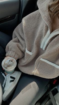 casual outfit | fleece jacket | fleece jacket outfit | coffee outfit | cozy style | cozy casual outfits | sherpa jacket outfit | teddy jacket Teddy Fleece Jacket Outfit, Cozy Casual Outfits, Coffee Run Outfit, Sherpa Jacket Outfit, Fleece Jacket Outfit, Run Outfit, Coffee Outfit, Coffee Run, Teddy Fleece