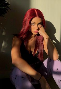 Red Hair Model, Kelsey Calemine, Red Hair Looks, Hairstyles List, Red Hair Inspo, Cherry Hair, Dark Red Hair, Hair Inspiration Color