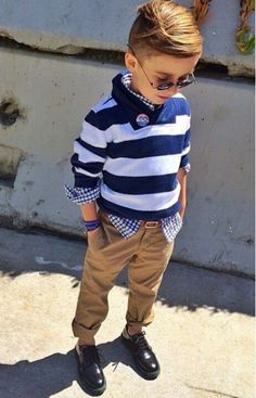 Old Navy kids I guess I just really like stripes... | Curated pins by @deuxpardeuxKIDS Boys Church Outfit, Church Outfit, Stylish Kids, Kids Fashion Boy