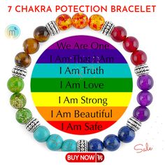 Solar System Bracelet, Chakra Heilung, Chakra Beads, Seven Chakras, Reiki Healing Crystals, Crystal Healing Stones, Les Chakras, Yoga Bracelet, Crystal Healing Bracelets