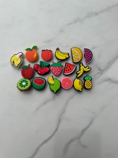 New trending fruit charms for your crocs, croc compatible shoe buttons, clog compatible strawberry Customize your Crocs with these super cute Croc compatible charms.  We don't offer coupon codes, but we pay for shipping  when you buy 12 or more charms.  THIS LISTING IS FOR 1CHARM OF YOUR CHOICE -material of the charm is a flexible plastic- -Inserting Instructions- 1 Simply push them in at a 45 degree in the desired hole of the shoe. The fabric of the Croc will gently open as it is very flexible.  2 Push downwards so the black base of the charm snaps into place.  3 Now turn your charm to the desired direction.  -Removing Instructions- push from the inside of your shoe until it pops out rather  than pulling from the top. Amris & Bren LLC is not responsible for lost or stolen charms/packages Crocs Fashion, Dream Things, Swag Shoes, Candy Apples, Crystal Grid, Clogs Shoes, Shoe Charms, Coupon Codes