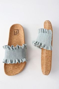 #Spring #AdoreWe #Lulus - #Lulus Alexa Denim Slide Sandals - Lulus - AdoreWe.com Denim Slides, Shoe Game, Suho, Sock Shoes, Cute Shoes, Slide Sandals