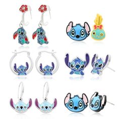 Hot Sale Couple Rings Stitch Series Cartoon Rings Trendy Party Accessories Couple Gifts, Birthday Cartoon Bracelet, Toy Jewelry, Cartoon Stitch, Bracelet Trendy, Stitch Earrings, Couple Bracelet, Anime Toys, Bracelet Diy, Couple Bracelets