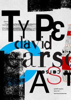 an abstract poster with the words typo and david arsson ast