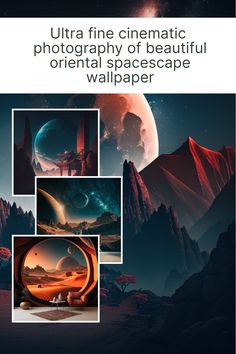 the cover for ultra fine cinematic photography of beautiful wallpapers and background images from space