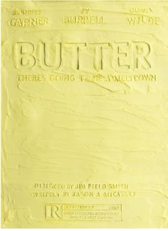 a yellow book with the title butter there's going to town written on it