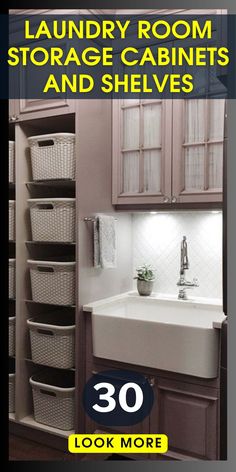 the laundry room storage cabinets and shelves are 30 % off