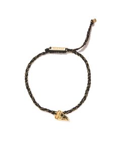 TROUBLE IN PARADISE BRACELET GOLD BRACELET - Venessa Arizaga Trouble In Paradise, Venessa Arizaga, Tooth Charm, Hand Wax, I See It, Arm Candy, Brass Hardware, Ring Bracelet, Men Necklace