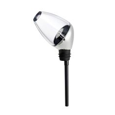 a black and white lamp on a white background