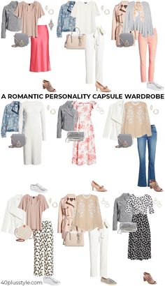 Romantic Style Personality, Romantic Style Outfit, Romantic Clothing Style, Classic Romantic Style, Spring 2022 Fashion, Kibbe Romantic, Feminine Romantic, Romantic Outfit