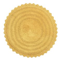 Finished with a crocheted border, our exclusive round cotton bath mat is ideal for keeping small spaces comfortably drip-free. Available in an array of on-trend and classic hues alike, this sweet bathroom decor effortlessly coordinates with a variety of towels and shower curtains. Shower Mat Bath Rugs, Yellow Bathroom, Bathtub Mat, Cotton Bath Mats, Bath Mats Bathroom, Yellow Bathrooms, Bathroom Rugs Bath Mats, Cost Plus World Market, Bath Rugs Sets