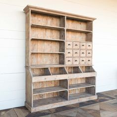 Old General Store Hutch-Iron Accents Old General Stores, Painted Fox Home, Hutch Cabinet, Decoration Shabby, Wooden Display, Diy Pallet Projects, Antique Farmhouse, Ikea Furniture, Diy Pallet