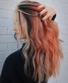 Halloween Hair Color Ideas, Halloween Hair Color, Calico Hair, Color Block Hair, Ginger Hair Color, Dyed Hair Inspiration, Hair Techniques, Mega Hair, Latest Hair