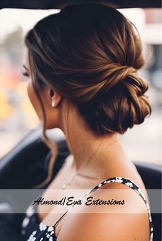 Low Braided Bun, Bridesmaid Hairdo, Knot Hairstyle, Chignon Bun, Chignon Hair, Guest Hair