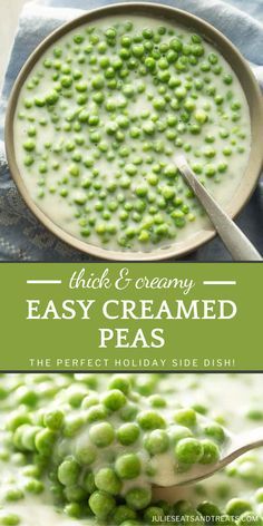 peas are the perfect holiday side dish for this creamy and creamy creamed pea soup