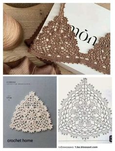 crochet patterns and instructions to make beautiful doily laces for home decor