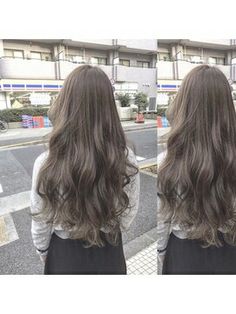 パープルアッシュ リドゥーヘアー Ulzzang Hair, Ash Hair Color, Brown Blonde Hair, Hair Inspiration Color, Hair Inspo Color, Hair Envy, Grunge Hair, Aesthetic Hair, Ombre Hair