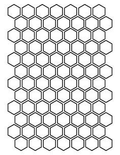 the pattern is made up of hexagonals