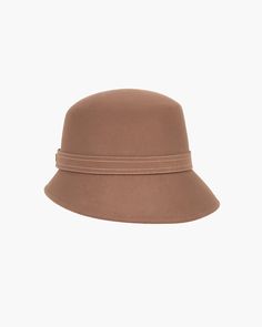 Anna Toast Eric Javits Classic Solid Cloche Hat For Fall, Classic Fall Cloche Hat, Classic Solid Color Cloche Hat For Fall, Brown Wool Cloche Hat With Curved Brim, Brown Wool Cloche Hat With Short Brim, Brown Wide Brim Cloche Hat, Classic Brown Bucket Hat With Flat Brim, Adjustable Brimmed Wool Cloche Hat, Classic Brown Wool Cloche Hat