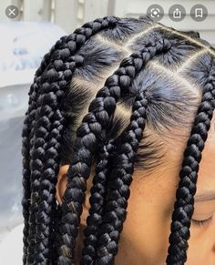 Jumbo Knotless Box Braids, Thick Braids, Braids Inspiration, Jumbo Knotless, Chunky Braids, Big Box Braids, Big Box Braids Hairstyles