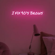 Elevate your beauty salon with our "I Fix 90's Brows" Neon Sign, a must-have addition to any brow artist's space. This vibrant LED sign features eye-catching typography that adds a touch of retro charm to your decor. Perfect for brow salons, lash rooms, or esthetician studios, this wall art light creates a stylish focal point while showcasing your expertise in brow artistry. Upgrade your salon decor and attract new clients with this unique and trendy neon sign. 👉How to use ✦super easy: plug it Brows Neon Sign, Esthetician Led Sign, Salon Led Sign, Neon Signs For Beauty Salons, Lash Rooms, Neon Signs Quotes Hair Salon, Neon Lights For Hair Salon, Brow Salon, Neon Sing