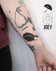 a person with a tattoo on their arm