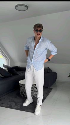 Men Pants Outfit, Oldmoney Men Outfit, Summer Formal Outfit, Mens Night Out Fashion, Smart Casual Menswear, Black Outfit Men, Mens Smart Casual Outfits, Slim Fit Suit Men