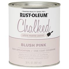 Hardware store usa |  30OZ PNK Chalked Paint | 285142 | RUST-OLEUM Rustoleum Chalked, Rustoleum Chalk Paint, Shared Girls Bedroom, Pink Chalk, Serenity Blue, Chalk Paint Colors, Matte Blush, Matte Paint, Wallpaper Accent Wall