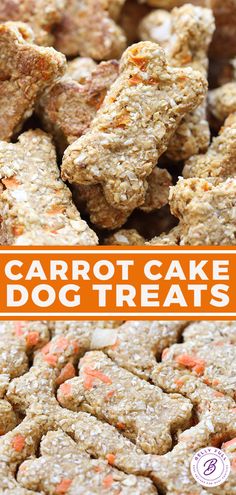 These easy Homemade Carrot Cake Dog Treats are made with some of your favorite carrot cake ingredients, but healthy for your fur baby!