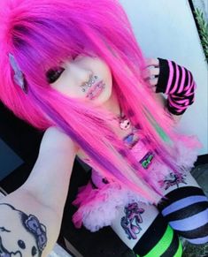 Scene Kid Fashion, Scene Girl Fashion, Scene Pfp, Aesthetic Whimsical, Whimsical Grunge, Scene Makeup, Scene Aesthetic