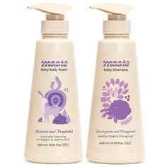 Maate Baby Wash Combo 400 ml Prevent Dandruff, Baby Body Wash, Essential Oil Extraction, Cradle Cap, Cocamidopropyl Betaine, Promote Healthy Hair Growth, Baby Shampoo, Healthy Scalp, Healthy Hair Growth