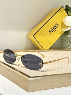 Elevate your style with Fendi FE4075US Oval Sunglasses, where sophistication meets timeless design under the sun.       #fendisunglasses #sunglasseslover #accessories #eyeglasselegance Fendi Glasses Sunglasses, Eyeglass Lenses, نظارات شمسية, Jeep Accessories, Men's Eyeglasses