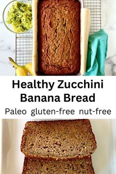 healthy zucchini banana bread is the best way to use it for breakfast or dessert