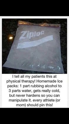 Homemade Ice Pack, 1000 Lifehacks, Sick Remedies, Everyday Hacks, Ice Pack, Good To Know, Simple Life Hacks, Diy Life Hacks, Cool Ideas