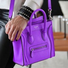 Purple mini Celine bag Purple Purse, Purple Love