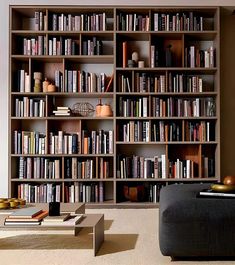 a living room filled with lots of books