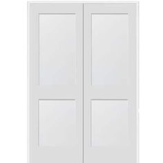 white double doors on a white background