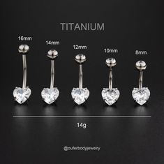 Sold as a single piece Materials:  Implant Grade Solid Titanium Size: Bar Thickness: 1.6mm = 14 Gauge Bar Length: 8mm, 10mm, 12mm, 14mm, 16mm 14G Implant Grade Titanium Heart CZ Belly Button Rings/Navel Jewelry/Belly Piercing/Navel Bar/Curved Barbell/Belly Jewelry/Navel Ring/Gift For Her/Internally Threaded/Minimalist Jewelry/Titanium Jewelry/Navel Piercing/Navel Jewelry/Titanium Belly Ring. We strive to bring you the best quality body jewelry for the best prices, along with many new captivating Belly Button Piercing Care, Piercings Corps, Titanium Belly Ring, Piercing Belly Button, Titanium Belly Button Rings, Piercing Navel, Belly Button Piercing Jewelry, Belly Piercing Ring, Navel Jewelry