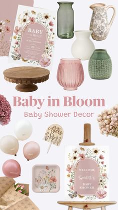 baby in bloom baby shower decor