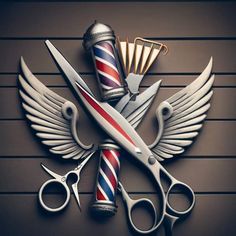 Barber Pictures, Biker Logo Design, Simple Cross Tattoo, Barber Haircuts, Barber Tattoo, Supreme Iphone Wallpaper, Barber Accessories, Heartbeat Tattoo