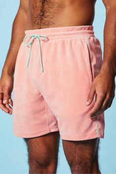 The Island Terry Short FL2 pink male Activewear >> Mens >> Bottom >> Shorts >> Un-lined Shorts regular Breathable/External Pockets/Lightweight Feel Pool Parties, Terry Shorts, Mens Activewear, Mens Bottom, Active Wear, Pool, Pink